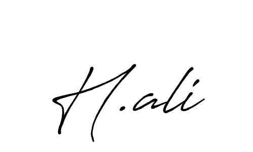 Create a beautiful signature design for name H.ali. With this signature (Antro_Vectra_Bolder) fonts, you can make a handwritten signature for free. H.ali signature style 7 images and pictures png