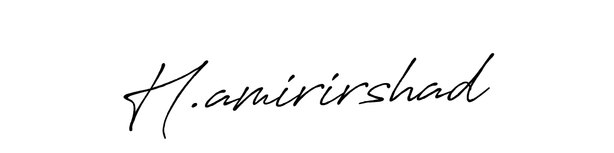 Make a short H.amirirshad signature style. Manage your documents anywhere anytime using Antro_Vectra_Bolder. Create and add eSignatures, submit forms, share and send files easily. H.amirirshad signature style 7 images and pictures png