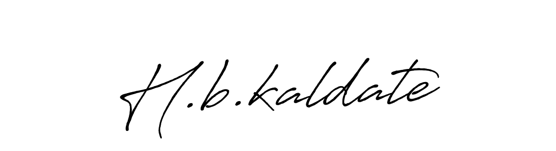 Make a beautiful signature design for name H.b.kaldate. With this signature (Antro_Vectra_Bolder) style, you can create a handwritten signature for free. H.b.kaldate signature style 7 images and pictures png
