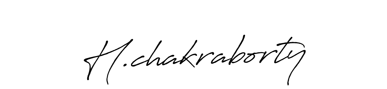 How to make H.chakraborty signature? Antro_Vectra_Bolder is a professional autograph style. Create handwritten signature for H.chakraborty name. H.chakraborty signature style 7 images and pictures png