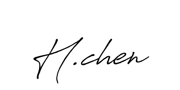 H.chen stylish signature style. Best Handwritten Sign (Antro_Vectra_Bolder) for my name. Handwritten Signature Collection Ideas for my name H.chen. H.chen signature style 7 images and pictures png