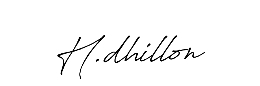 H.dhillon stylish signature style. Best Handwritten Sign (Antro_Vectra_Bolder) for my name. Handwritten Signature Collection Ideas for my name H.dhillon. H.dhillon signature style 7 images and pictures png