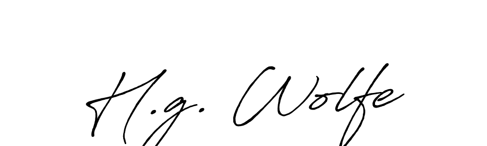 Also we have H.g. Wolfe name is the best signature style. Create professional handwritten signature collection using Antro_Vectra_Bolder autograph style. H.g. Wolfe signature style 7 images and pictures png