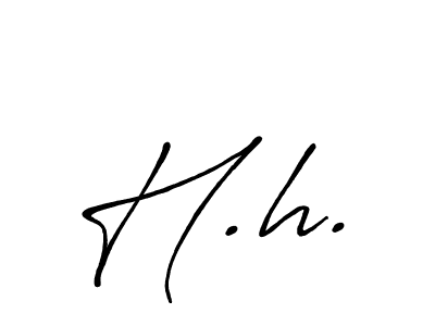 Also we have H.h. name is the best signature style. Create professional handwritten signature collection using Antro_Vectra_Bolder autograph style. H.h. signature style 7 images and pictures png