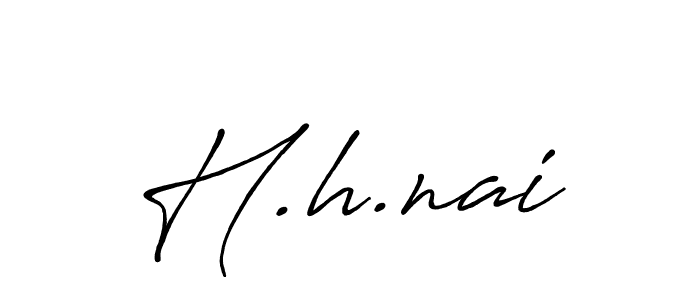 Make a beautiful signature design for name H.h.nai. With this signature (Antro_Vectra_Bolder) style, you can create a handwritten signature for free. H.h.nai signature style 7 images and pictures png