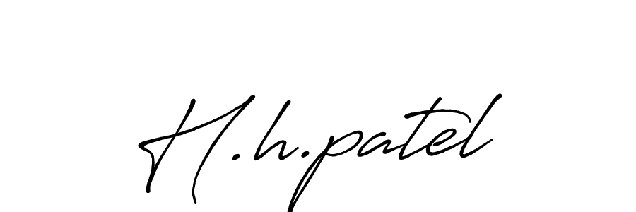 Make a beautiful signature design for name H.h.patel. Use this online signature maker to create a handwritten signature for free. H.h.patel signature style 7 images and pictures png