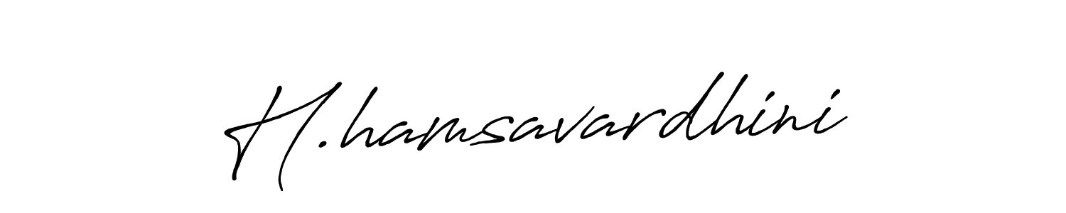 How to make H.hamsavardhini name signature. Use Antro_Vectra_Bolder style for creating short signs online. This is the latest handwritten sign. H.hamsavardhini signature style 7 images and pictures png