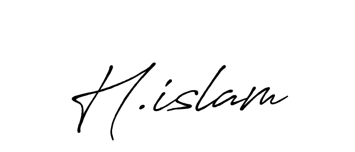 Make a beautiful signature design for name H.islam. Use this online signature maker to create a handwritten signature for free. H.islam signature style 7 images and pictures png