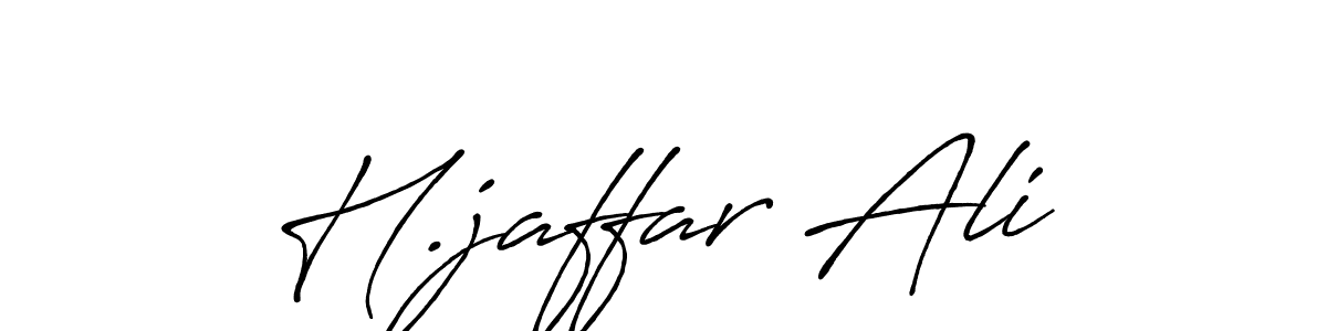 Make a beautiful signature design for name H.jaffar Ali. With this signature (Antro_Vectra_Bolder) style, you can create a handwritten signature for free. H.jaffar Ali signature style 7 images and pictures png