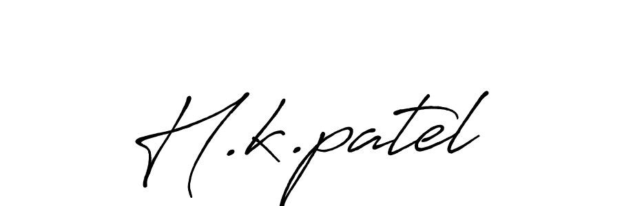 Antro_Vectra_Bolder is a professional signature style that is perfect for those who want to add a touch of class to their signature. It is also a great choice for those who want to make their signature more unique. Get H.k.patel name to fancy signature for free. H.k.patel signature style 7 images and pictures png
