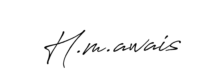 Use a signature maker to create a handwritten signature online. With this signature software, you can design (Antro_Vectra_Bolder) your own signature for name H.m.awais. H.m.awais signature style 7 images and pictures png