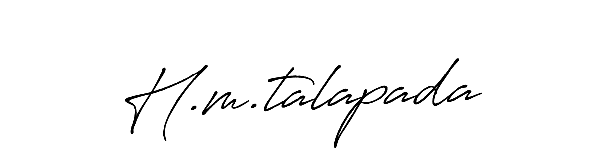 H.m.talapada stylish signature style. Best Handwritten Sign (Antro_Vectra_Bolder) for my name. Handwritten Signature Collection Ideas for my name H.m.talapada. H.m.talapada signature style 7 images and pictures png