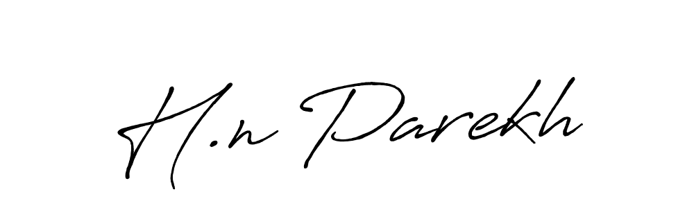 How to make H.n Parekh signature? Antro_Vectra_Bolder is a professional autograph style. Create handwritten signature for H.n Parekh name. H.n Parekh signature style 7 images and pictures png