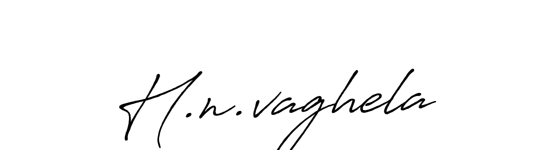 How to make H.n.vaghela name signature. Use Antro_Vectra_Bolder style for creating short signs online. This is the latest handwritten sign. H.n.vaghela signature style 7 images and pictures png
