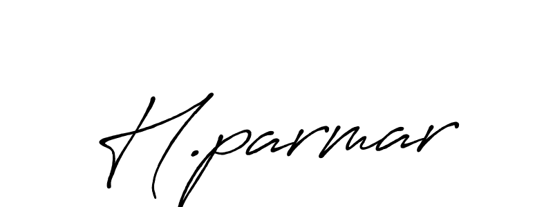 if you are searching for the best signature style for your name H.parmar. so please give up your signature search. here we have designed multiple signature styles  using Antro_Vectra_Bolder. H.parmar signature style 7 images and pictures png