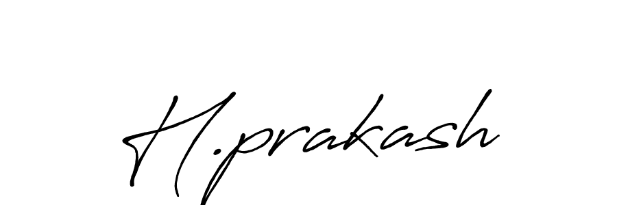 Design your own signature with our free online signature maker. With this signature software, you can create a handwritten (Antro_Vectra_Bolder) signature for name H.prakash. H.prakash signature style 7 images and pictures png