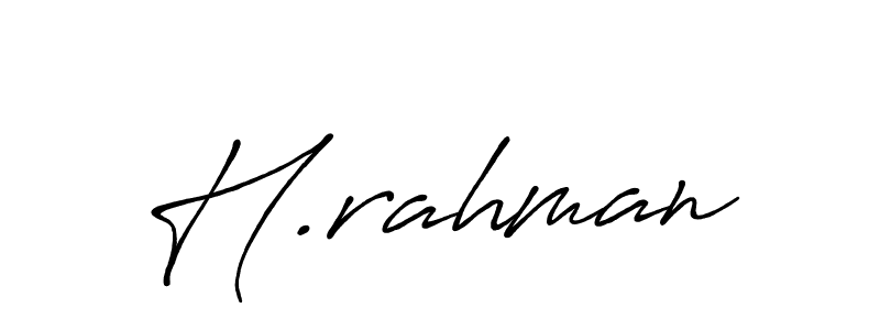 Best and Professional Signature Style for H.rahman. Antro_Vectra_Bolder Best Signature Style Collection. H.rahman signature style 7 images and pictures png