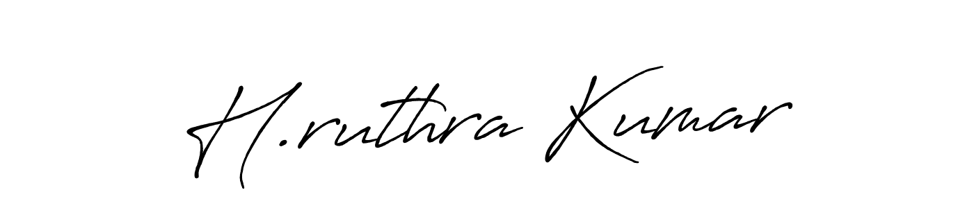 Also we have H.ruthra Kumar name is the best signature style. Create professional handwritten signature collection using Antro_Vectra_Bolder autograph style. H.ruthra Kumar signature style 7 images and pictures png