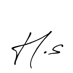 How to Draw H.s signature style? Antro_Vectra_Bolder is a latest design signature styles for name H.s. H.s signature style 7 images and pictures png