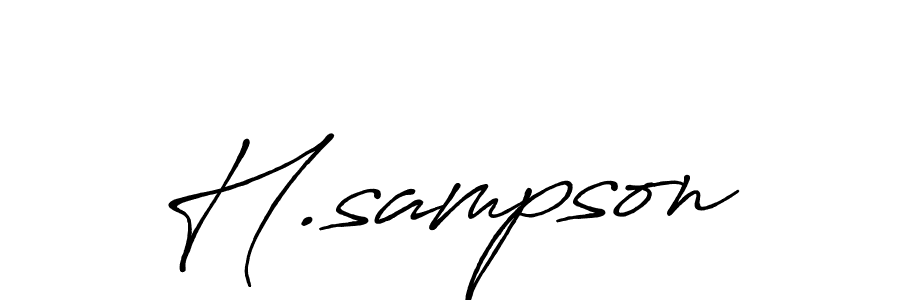 Make a beautiful signature design for name H.sampson. Use this online signature maker to create a handwritten signature for free. H.sampson signature style 7 images and pictures png