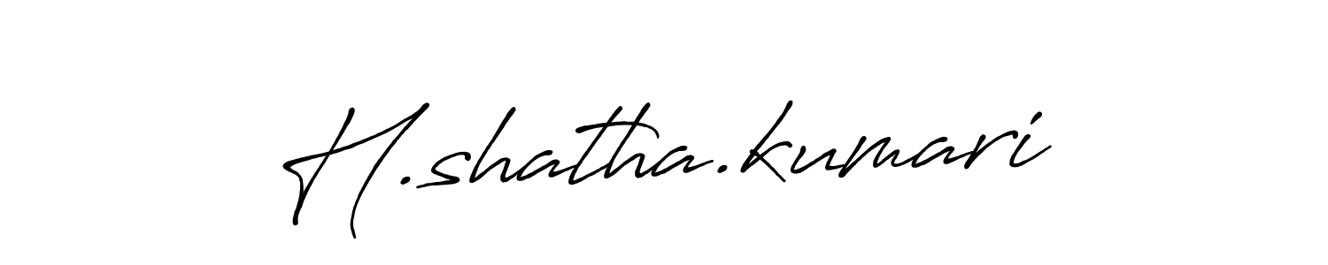 Make a beautiful signature design for name H.shatha.kumari. With this signature (Antro_Vectra_Bolder) style, you can create a handwritten signature for free. H.shatha.kumari signature style 7 images and pictures png