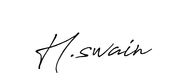 How to make H.swain name signature. Use Antro_Vectra_Bolder style for creating short signs online. This is the latest handwritten sign. H.swain signature style 7 images and pictures png