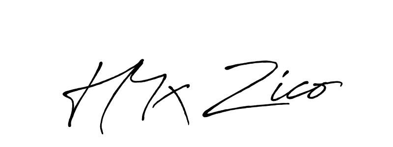 Make a beautiful signature design for name H4x Zico. With this signature (Antro_Vectra_Bolder) style, you can create a handwritten signature for free. H4x Zico signature style 7 images and pictures png