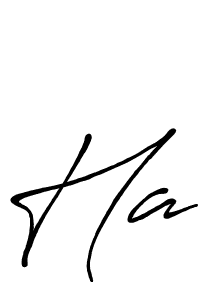 Ha stylish signature style. Best Handwritten Sign (Antro_Vectra_Bolder) for my name. Handwritten Signature Collection Ideas for my name Ha. Ha signature style 7 images and pictures png