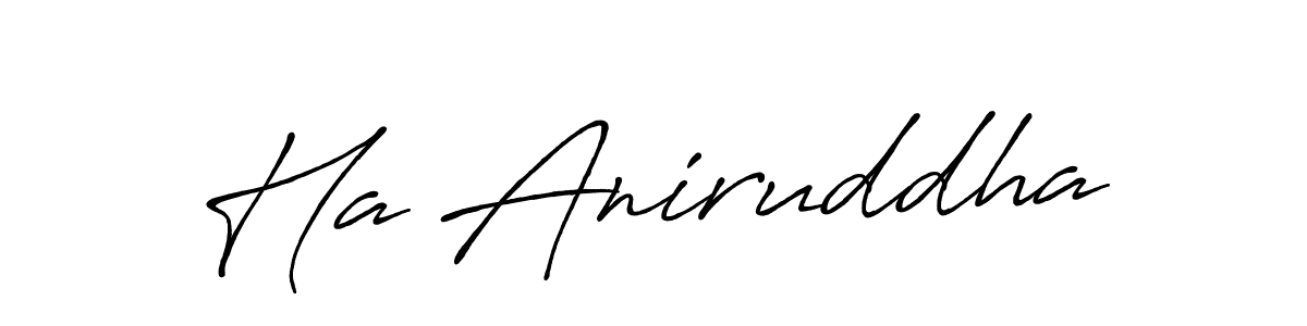 Once you've used our free online signature maker to create your best signature Antro_Vectra_Bolder style, it's time to enjoy all of the benefits that Ha Aniruddha name signing documents. Ha Aniruddha signature style 7 images and pictures png