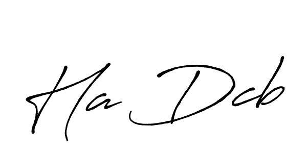 Design your own signature with our free online signature maker. With this signature software, you can create a handwritten (Antro_Vectra_Bolder) signature for name Ha Dcb. Ha Dcb signature style 7 images and pictures png