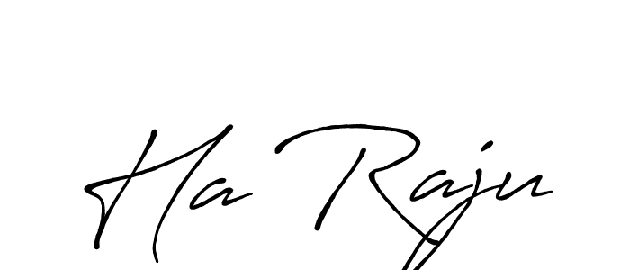 Create a beautiful signature design for name Ha Raju. With this signature (Antro_Vectra_Bolder) fonts, you can make a handwritten signature for free. Ha Raju signature style 7 images and pictures png