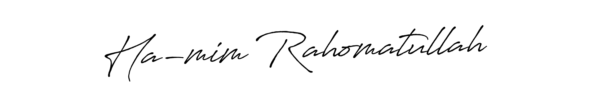 Make a beautiful signature design for name Ha-mim Rahomatullah. Use this online signature maker to create a handwritten signature for free. Ha-mim Rahomatullah signature style 7 images and pictures png