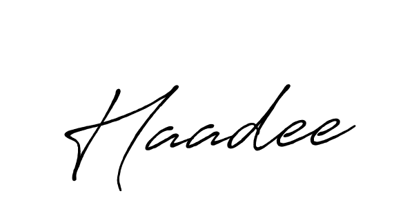 Also You can easily find your signature by using the search form. We will create Haadee name handwritten signature images for you free of cost using Antro_Vectra_Bolder sign style. Haadee signature style 7 images and pictures png