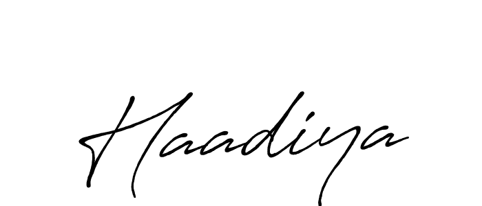 Also You can easily find your signature by using the search form. We will create Haadiya name handwritten signature images for you free of cost using Antro_Vectra_Bolder sign style. Haadiya signature style 7 images and pictures png