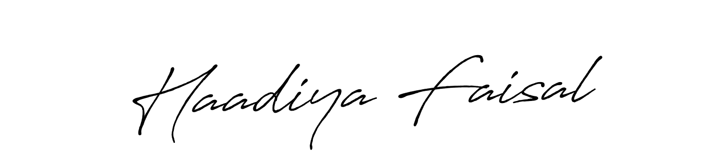 This is the best signature style for the Haadiya Faisal name. Also you like these signature font (Antro_Vectra_Bolder). Mix name signature. Haadiya Faisal signature style 7 images and pictures png