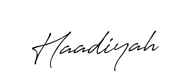 Also You can easily find your signature by using the search form. We will create Haadiyah name handwritten signature images for you free of cost using Antro_Vectra_Bolder sign style. Haadiyah signature style 7 images and pictures png