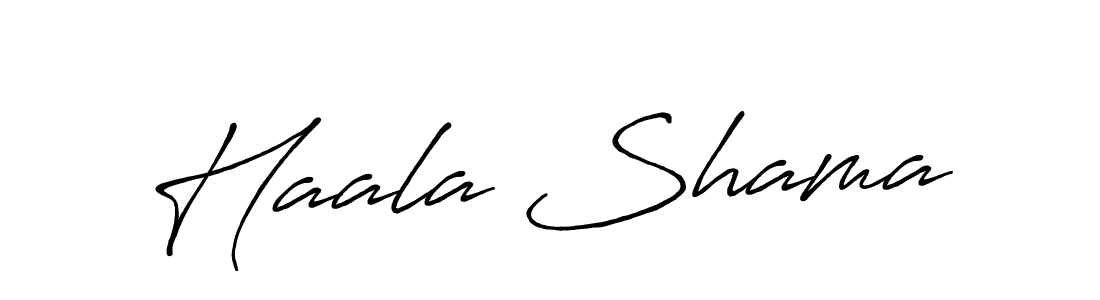 The best way (Antro_Vectra_Bolder) to make a short signature is to pick only two or three words in your name. The name Haala Shama include a total of six letters. For converting this name. Haala Shama signature style 7 images and pictures png