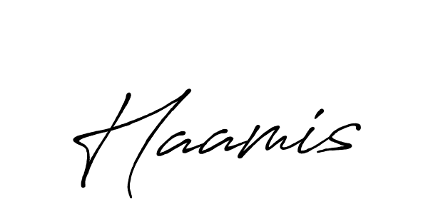 Haamis stylish signature style. Best Handwritten Sign (Antro_Vectra_Bolder) for my name. Handwritten Signature Collection Ideas for my name Haamis. Haamis signature style 7 images and pictures png