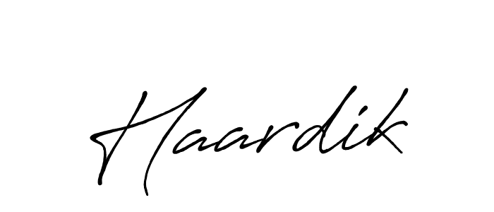 Haardik stylish signature style. Best Handwritten Sign (Antro_Vectra_Bolder) for my name. Handwritten Signature Collection Ideas for my name Haardik. Haardik signature style 7 images and pictures png