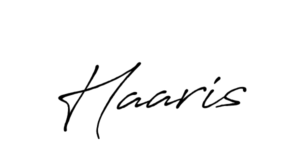 Design your own signature with our free online signature maker. With this signature software, you can create a handwritten (Antro_Vectra_Bolder) signature for name Haaris. Haaris signature style 7 images and pictures png