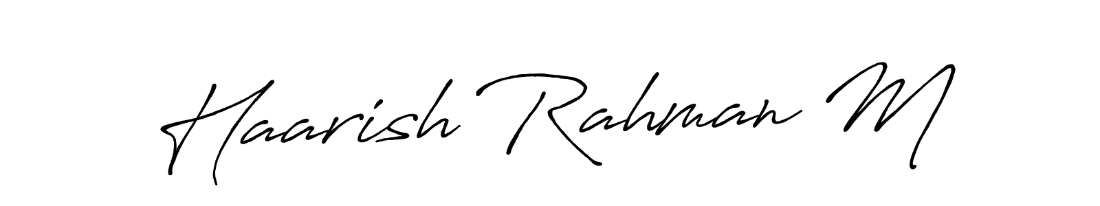 Once you've used our free online signature maker to create your best signature Antro_Vectra_Bolder style, it's time to enjoy all of the benefits that Haarish Rahman M name signing documents. Haarish Rahman M signature style 7 images and pictures png