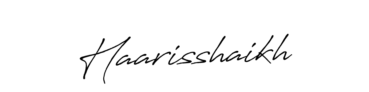 How to make Haarisshaikh signature? Antro_Vectra_Bolder is a professional autograph style. Create handwritten signature for Haarisshaikh name. Haarisshaikh signature style 7 images and pictures png