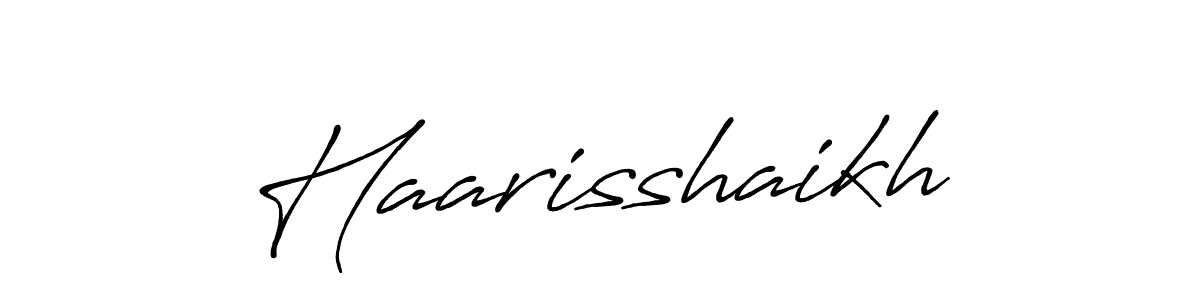 Similarly Antro_Vectra_Bolder is the best handwritten signature design. Signature creator online .You can use it as an online autograph creator for name Haarisshaikh. Haarisshaikh signature style 7 images and pictures png