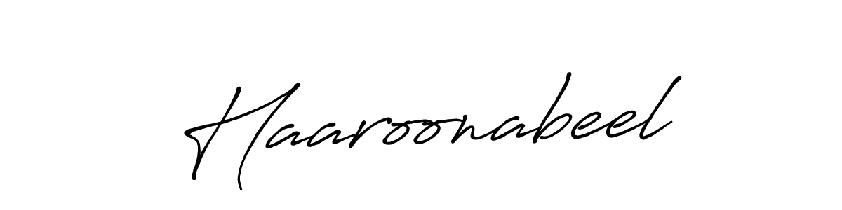 Make a short Haaroonabeel signature style. Manage your documents anywhere anytime using Antro_Vectra_Bolder. Create and add eSignatures, submit forms, share and send files easily. Haaroonabeel signature style 7 images and pictures png