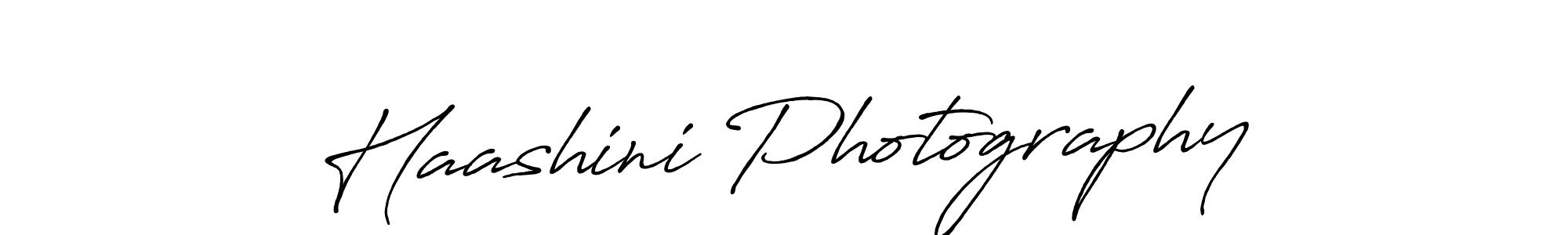 Create a beautiful signature design for name Haashini Photography. With this signature (Antro_Vectra_Bolder) fonts, you can make a handwritten signature for free. Haashini Photography signature style 7 images and pictures png