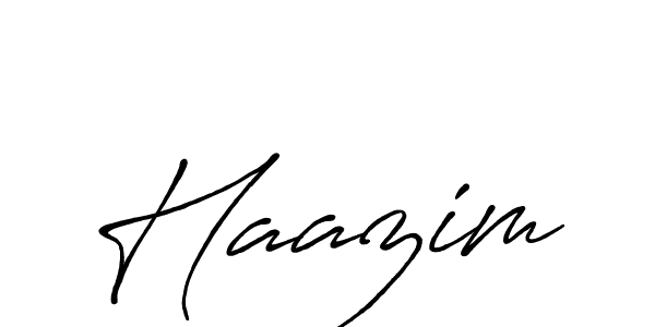 Create a beautiful signature design for name Haazim. With this signature (Antro_Vectra_Bolder) fonts, you can make a handwritten signature for free. Haazim signature style 7 images and pictures png