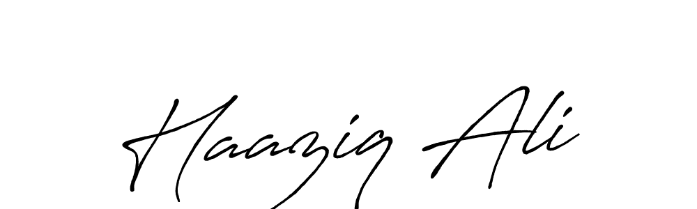 Design your own signature with our free online signature maker. With this signature software, you can create a handwritten (Antro_Vectra_Bolder) signature for name Haaziq Ali. Haaziq Ali signature style 7 images and pictures png