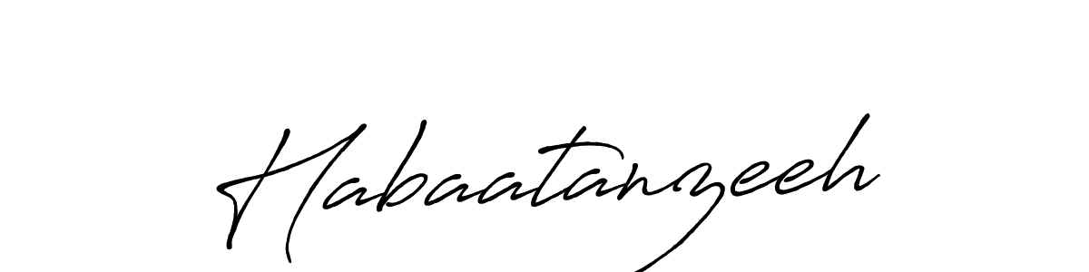 How to make Habaatanzeeh signature? Antro_Vectra_Bolder is a professional autograph style. Create handwritten signature for Habaatanzeeh name. Habaatanzeeh signature style 7 images and pictures png