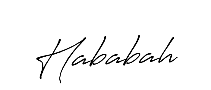 Similarly Antro_Vectra_Bolder is the best handwritten signature design. Signature creator online .You can use it as an online autograph creator for name Hababah. Hababah signature style 7 images and pictures png