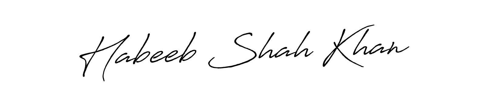 Also You can easily find your signature by using the search form. We will create Habeeb Shah Khan name handwritten signature images for you free of cost using Antro_Vectra_Bolder sign style. Habeeb Shah Khan signature style 7 images and pictures png